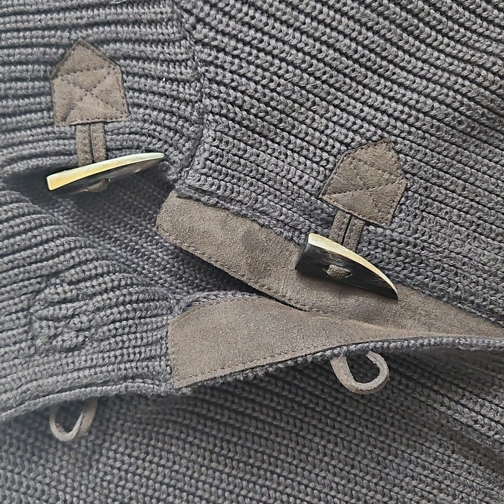 Brown knit Worth cardigan coat - Picture 3 of 6